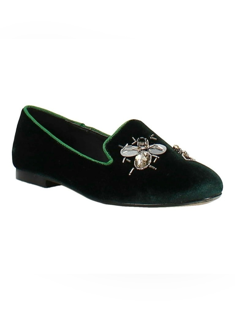 Vintage Havana | Sue Velvet Flats | Green | Size 7.5 NWT